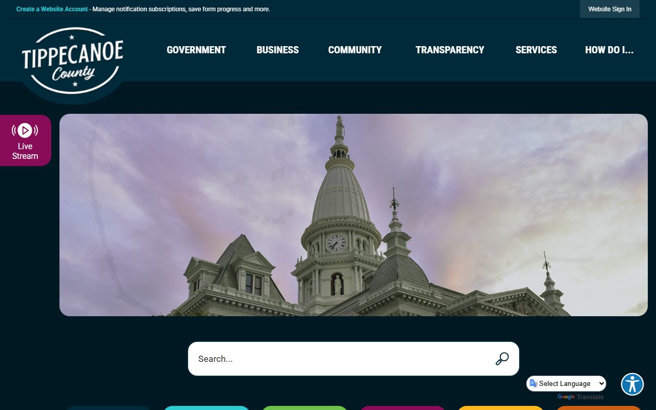 Lafayette white pages Tippecanoe County government website