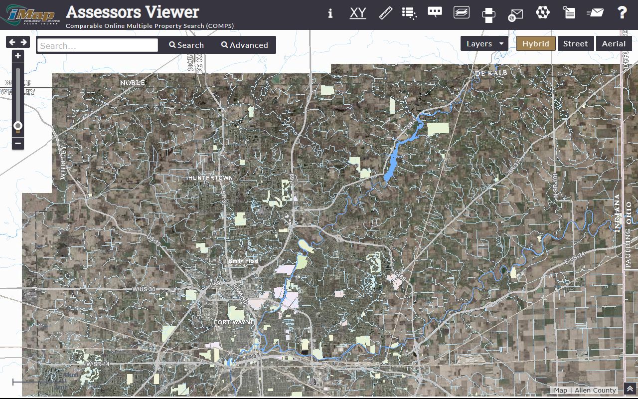 Allen County white pages COMPS property search tool