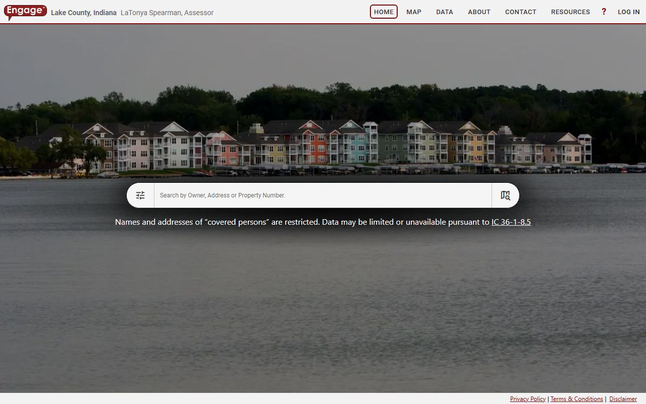 Lake County white pages property search portal