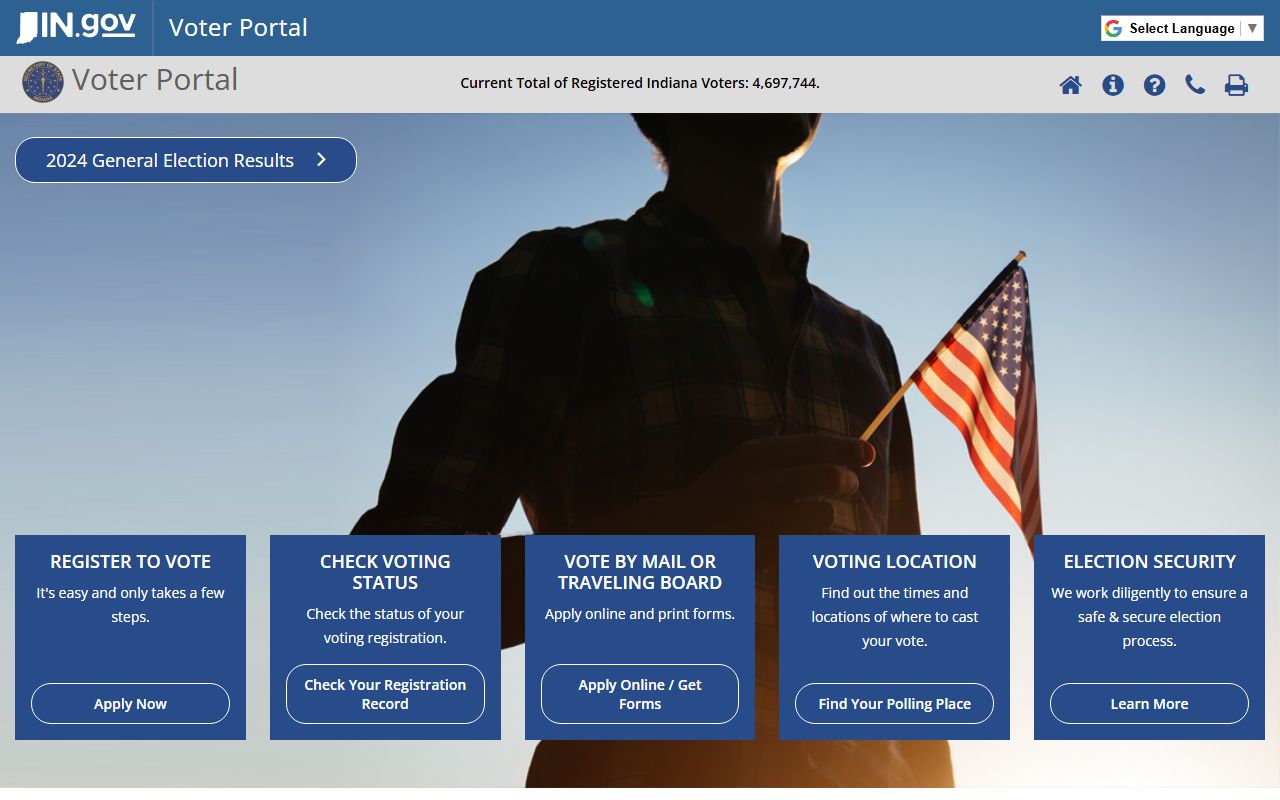 Indiana white pages voter registration portal